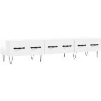 Vidaxl Tv Cabinet High Gloss White 150X36X30 Cm Engineered Wood, White
