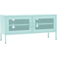 Vidaxl Tv Cabinet Mint 105X35X50 Cm Steel, Green