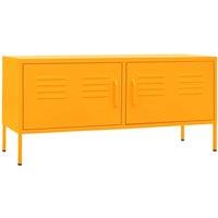 Vidaxl Tv Cabinet Mustard Yellow 105X35X50 Cm Steel, Yellow