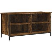 Vidaxl Tv Cabinet Smoked Oak 100X40X50 Cm Engineered Wood, Brown