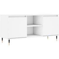 Vidaxl Tv Cabinet White 104X35X50 Cm Engineered Wood, White