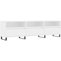 Vidaxl Tv Cabinet White 150X30X44.5 Cm Engineered Wood, White