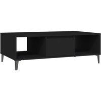 Vidaxl Coffee Table Black 103.5X60X35 Cm Engineered Wood, Black