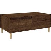 Vidaxl Coffee Table Brown Oak 90X50X36.5 Cm Engineered Wood, Brown