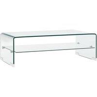 Vidaxl Coffee Table Clear 98X45X31 Cm Tempered Glass