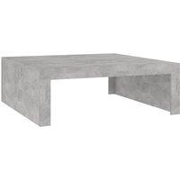 vidaXL Coffee Table Concrete Grey 100x100x35 cm Engineered Wood, Grey
