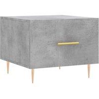 Vidaxl Coffee Table Concrete Grey 50X50X40 Cm Engineered Wood, Grey