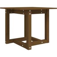 Vidaxl Coffee Table Honey Brown 50X50X45 Cm Solid Wood Pine, Brown