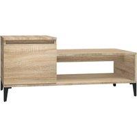 Vidaxl Coffee Table Sonoma Oak 100X50X45 Cm Engineered Wood, Brown