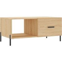 Vidaxl Coffee Table Sonoma Oak 90X50X40 Cm Engineered Wood, Brown