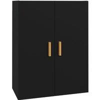 Vidaxl Hanging Wall Cabinet Black 69.5X34X90 Cm, Black