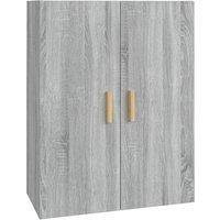 Vidaxl Hanging Wall Cabinet Grey Sonoma 69.5X34X90 Cm, Grey