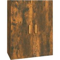 Vidaxl Hanging Wall Cabinet Smoked Oak 69.5X34X90 Cm, Brown