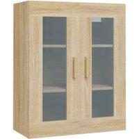 Vidaxl Hanging Wall Cabinet Sonoma Oak 69.5X34X90 Cm, Brown