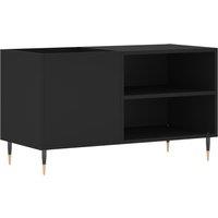 Vidaxl Record Cabinet Black 85X38X48 Cm Engineered Wood, Black