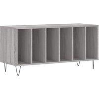 Vidaxl Record Cabinet Grey Sonoma 100X38X48 Cm Engineered Wood, Grey