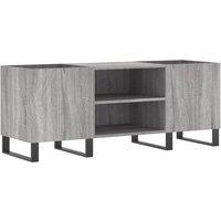 Vidaxl Record Cabinet Grey Sonoma 121X38X48 Cm Engineered Wood, Grey