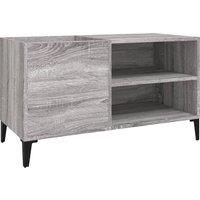 Vidaxl Record Cabinet Grey Sonoma 84.5X38X48 Cm Engineered Wood, Grey
