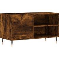 Vidaxl Record Cabinet Smoked Oak 85X38X48 Cm Engineered Wood, Brown