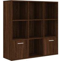 Vidaxl Book Cabinet Brown Oak 98X30X98 Cm, Brown