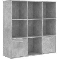 Vidaxl Book Cabinet Concrete Grey 98X30X98 Cm Engineered Wood, Grey