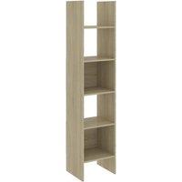 Vidaxl Book Cabinet Sonoma Oak 40X35X180 Cm Engineered Wood, Brown