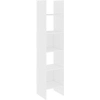 Vidaxl Book Cabinet White 40X35X180 Cm Engineered Wood, White