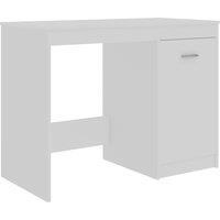 Vidaxl Desk White 100X50X76 Cm Engineered Wood, White