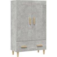 Vidaxl Highboard Concrete Grey 70X31X115 Cm Engineered Wood, Grey