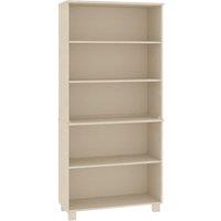Vidaxl Highboard Hamar Solid Wood Pine Honey Brown, Brown