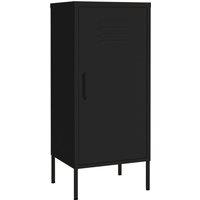 Vidaxl Storage Cabinet Black 42.5X35X101.5 Cm Steel, Black
