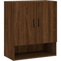 Vidaxl Wall Cabinet Brown Oak 60X31X70 Cm Engineered Wood, Brown