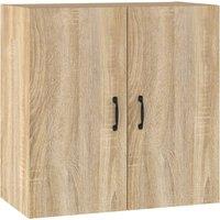 Vidaxl Wall Cabinet Sonoma Oak 60X31X60 Cm Engineered Wood, Brown