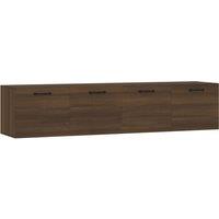 Vidaxl Wall Cabinets 2 Pcs Brown Oak 60X36.5X35 Cm Engineered Wood, Brown