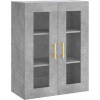 Vidaxl Wall Mounted Cabinet Concrete Grey 69.5X34X90 Cm, Grey
