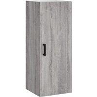 Vidaxl Wall Mounted Cabinet Grey Sonoma 34.5X34X90 Cm, Grey