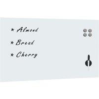 Vidaxl Wall Mounted Magnetic Board Glass 120X60 Cm, White