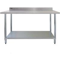 Monster Shop Commercial Stainless Steel Catering Table - 4Ft Wide, Silver