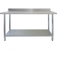 Monster Shop Commercial Stainless Steel Catering Table - 6Ft Wide, Silver