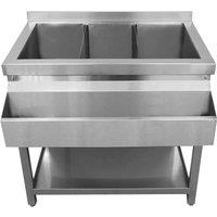 Monster Shop KUKoo Ice Well Cocktail Bar Station, Silver