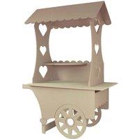 Monster Shop KUKoo Mini Candy Cart Wedding Sweet Stall, Brown