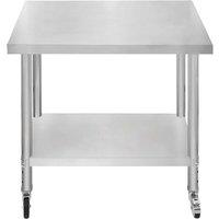 Monster Shop KUKoo Work Table 90Cm X 60Cm X 86Cm, Silver