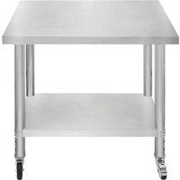 Monster Shop KUKoo Work Table 90Cm X 76Cm X 86Cm, Silver