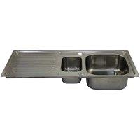 Monster Shop Premium Stainless Steel Kitchen Sink, Silver