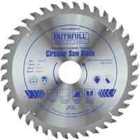 Faithfull Tct Circ Saw Blade 180 X 30 X 40T, Silver