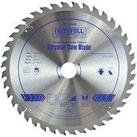 Faithfull Tct Circ Saw Blade 254 X 30 X 40T, Silver