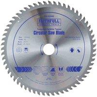 Faithfull Tct Circ Saw Blade 254 X 30 X 60T, Silver