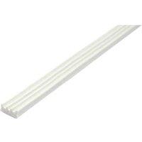 Faithfull Epdm Draught Excluder White 24M 9X3,5Mm, White