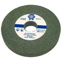 Faithfull Gp Grind Wheel 150Mm X 16Mm Green Grit, Grey