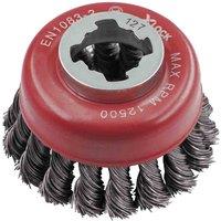 Faithfull Wire Cup Brush Knot 75Mm Xlock, Multi